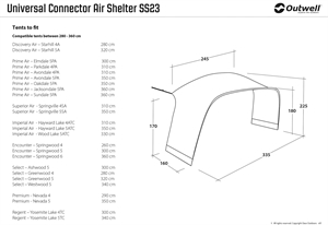 Outwell Air Shelter Tent Connector